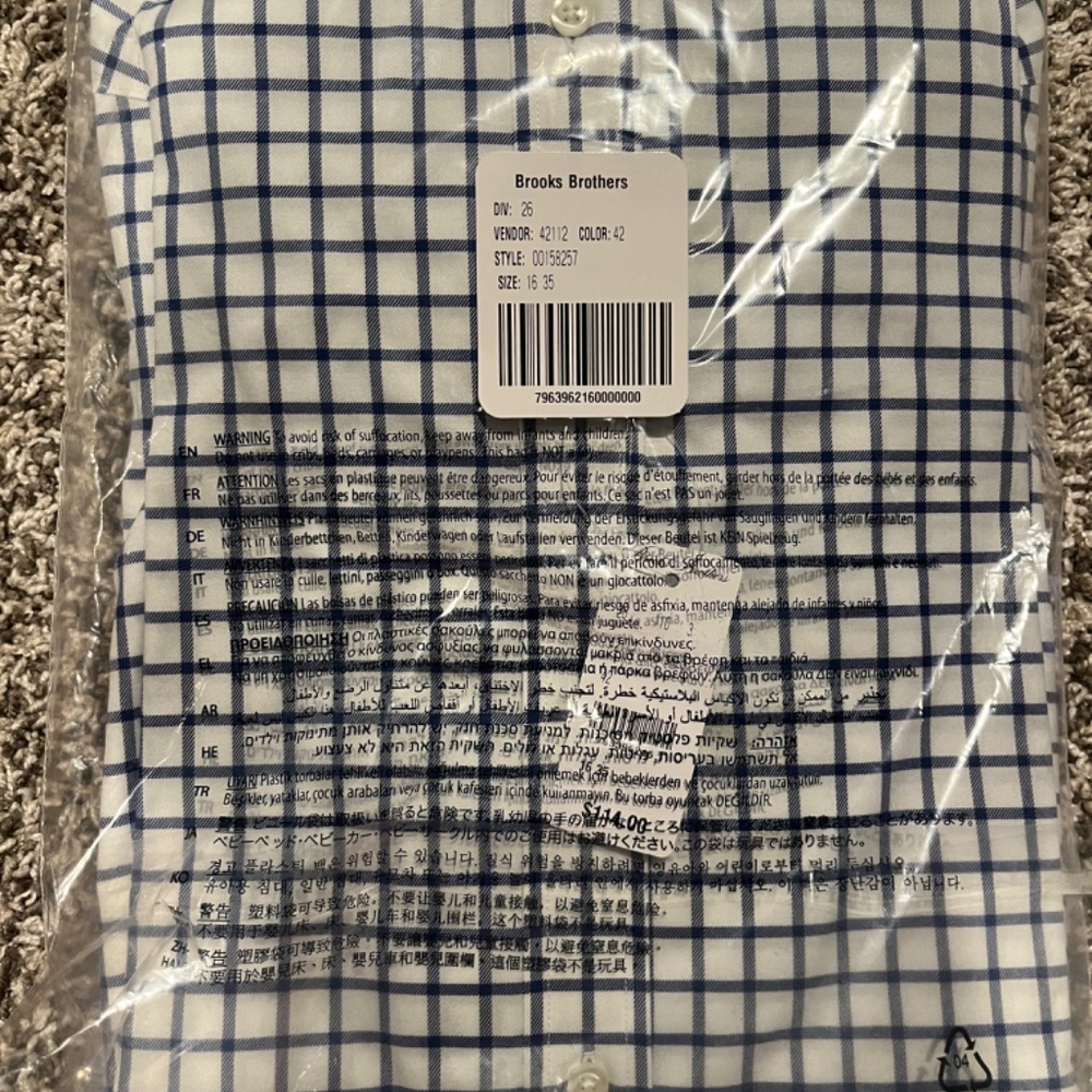 NEW Brooks Brothers Regent Fit Dress Shirt - Picture 2 of 3